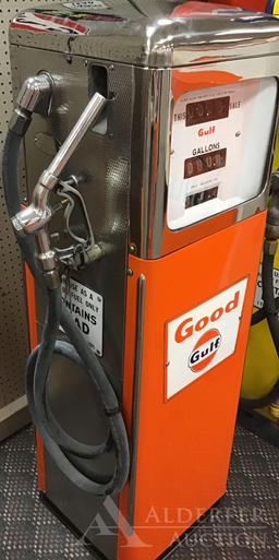 Erie 158 Gas Pump Restored in Good Gulf Gasoline