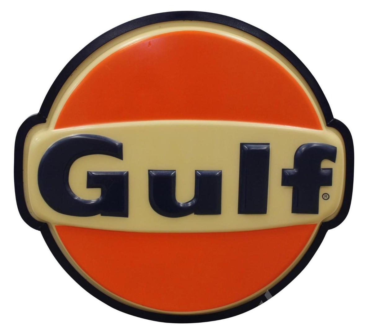 Gulf Gasoline Service Station Sign