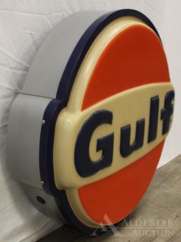 Gulf Gasoline Service Station Sign
