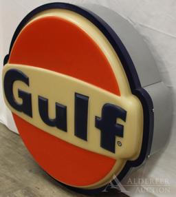 Gulf Gasoline Service Station Sign