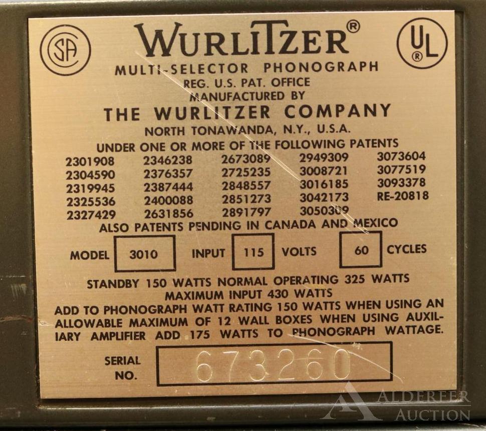 Wurlitzer Multi-Selector Phonograph