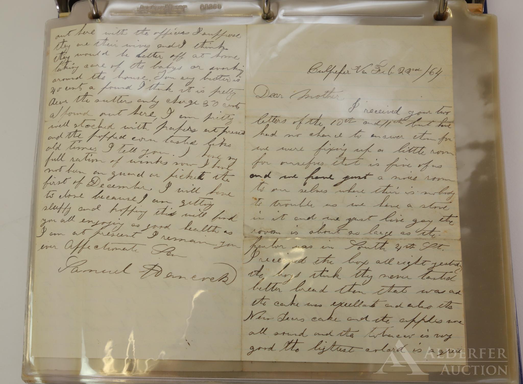 Civil War Letter Grouping of Samuel Hancock, 14th and 5th New York Infantry