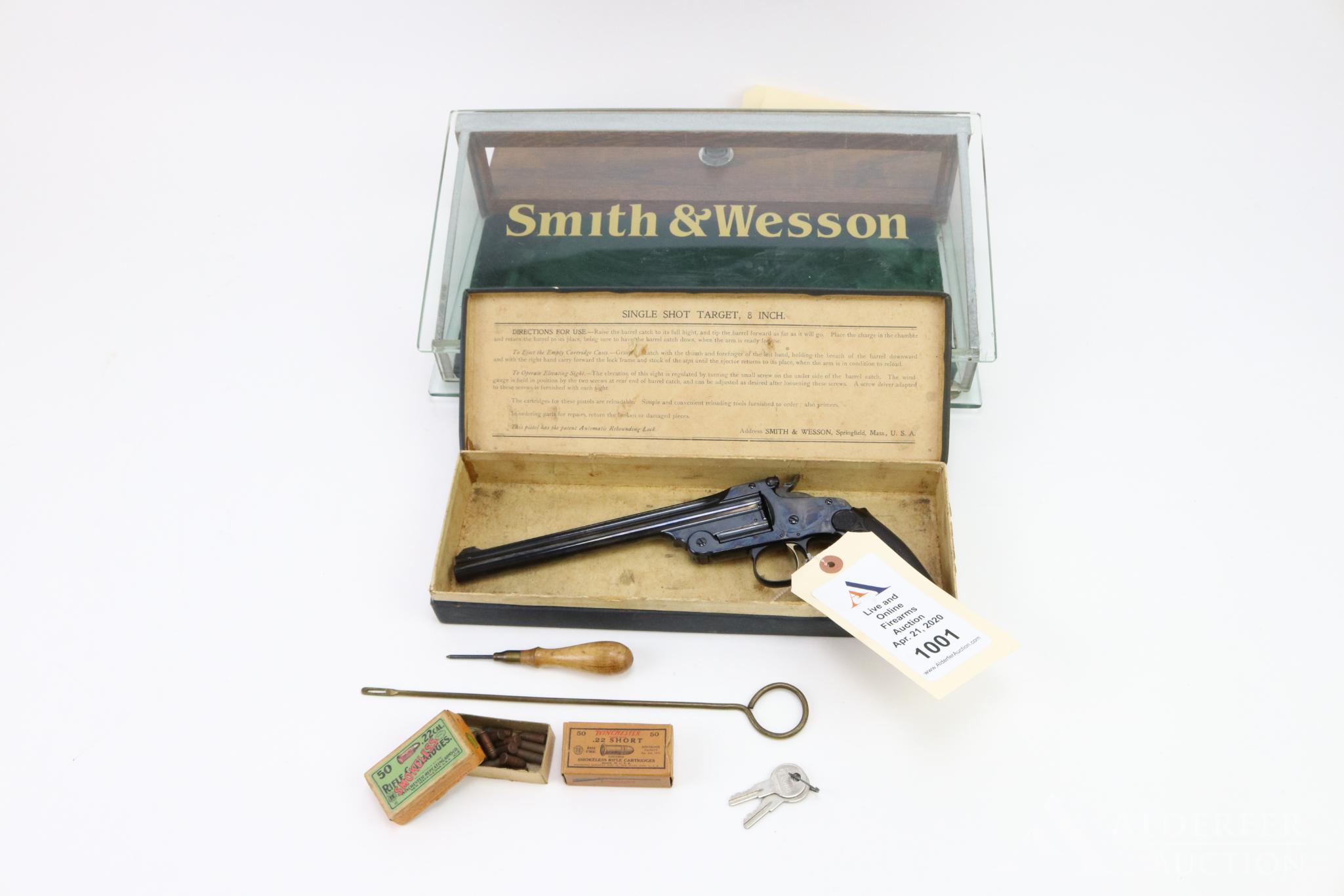 Smith & Wesson 1891 First Model Target single shot pistol.