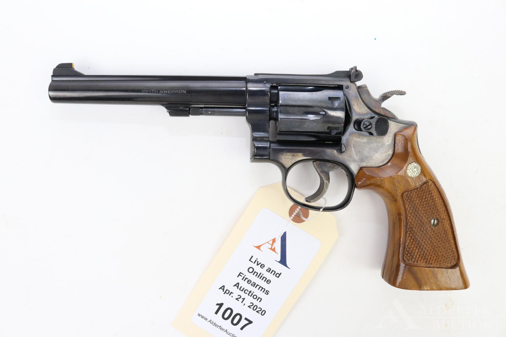 Smith & Wesson 17-4 double action revolver.