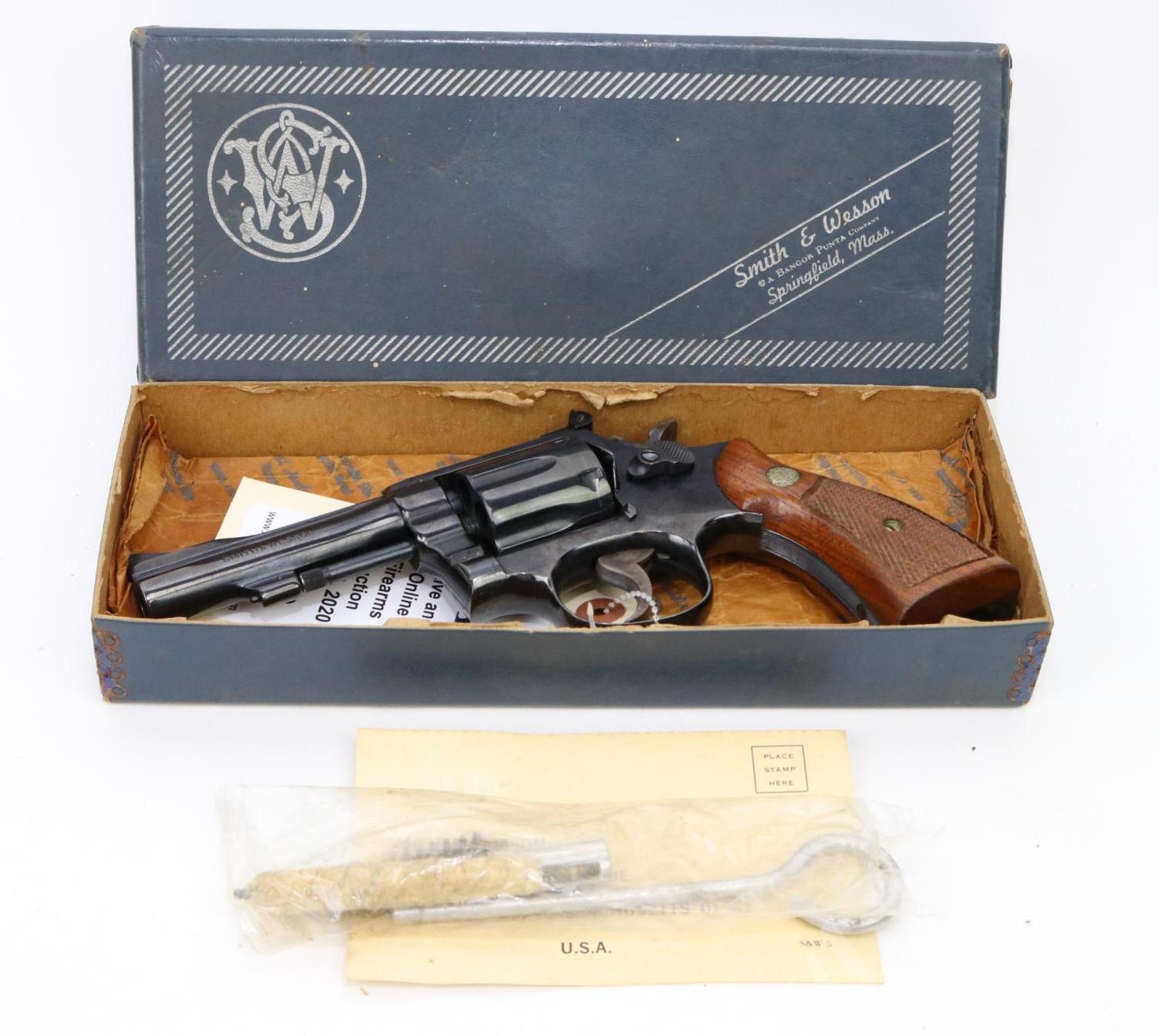 Smith & Wesson 15-3 double action revolver.