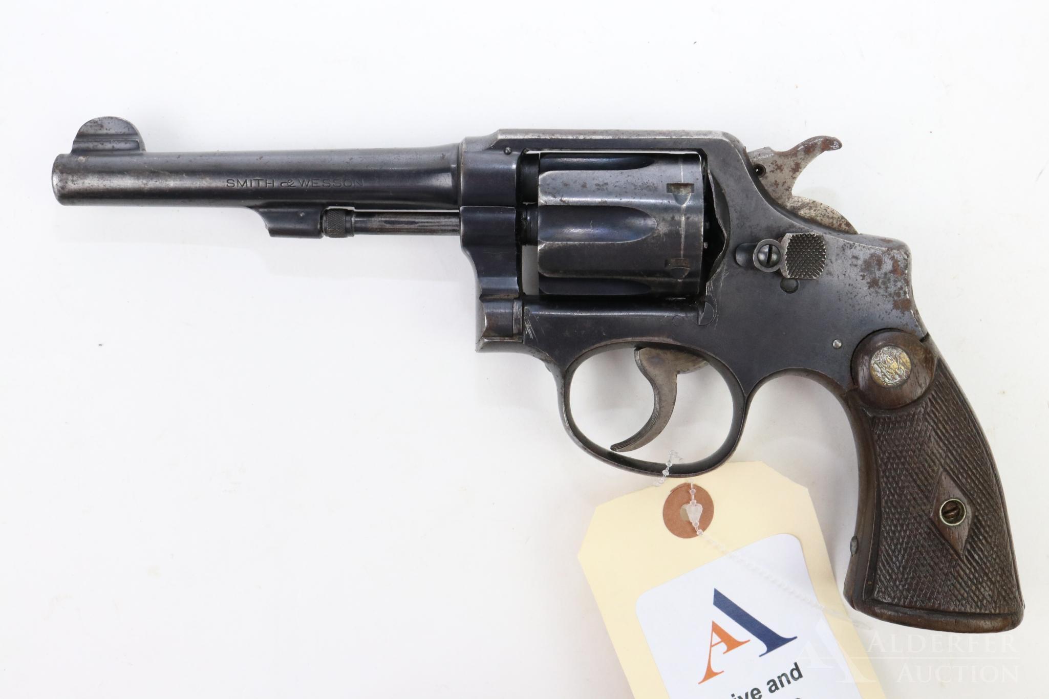 Smith & Wesson Hand Ejector double action revolver.