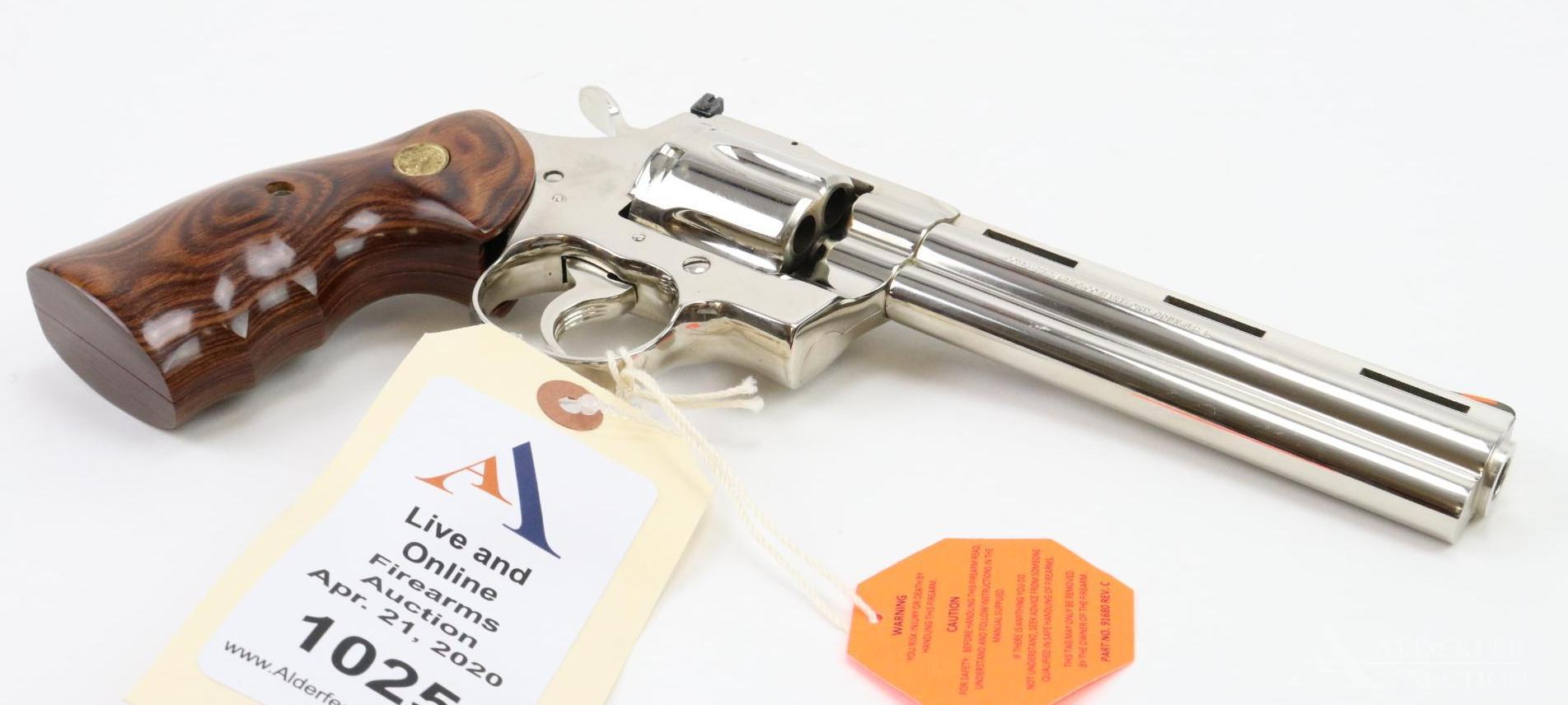 Colt Python custom shop double action revolver.