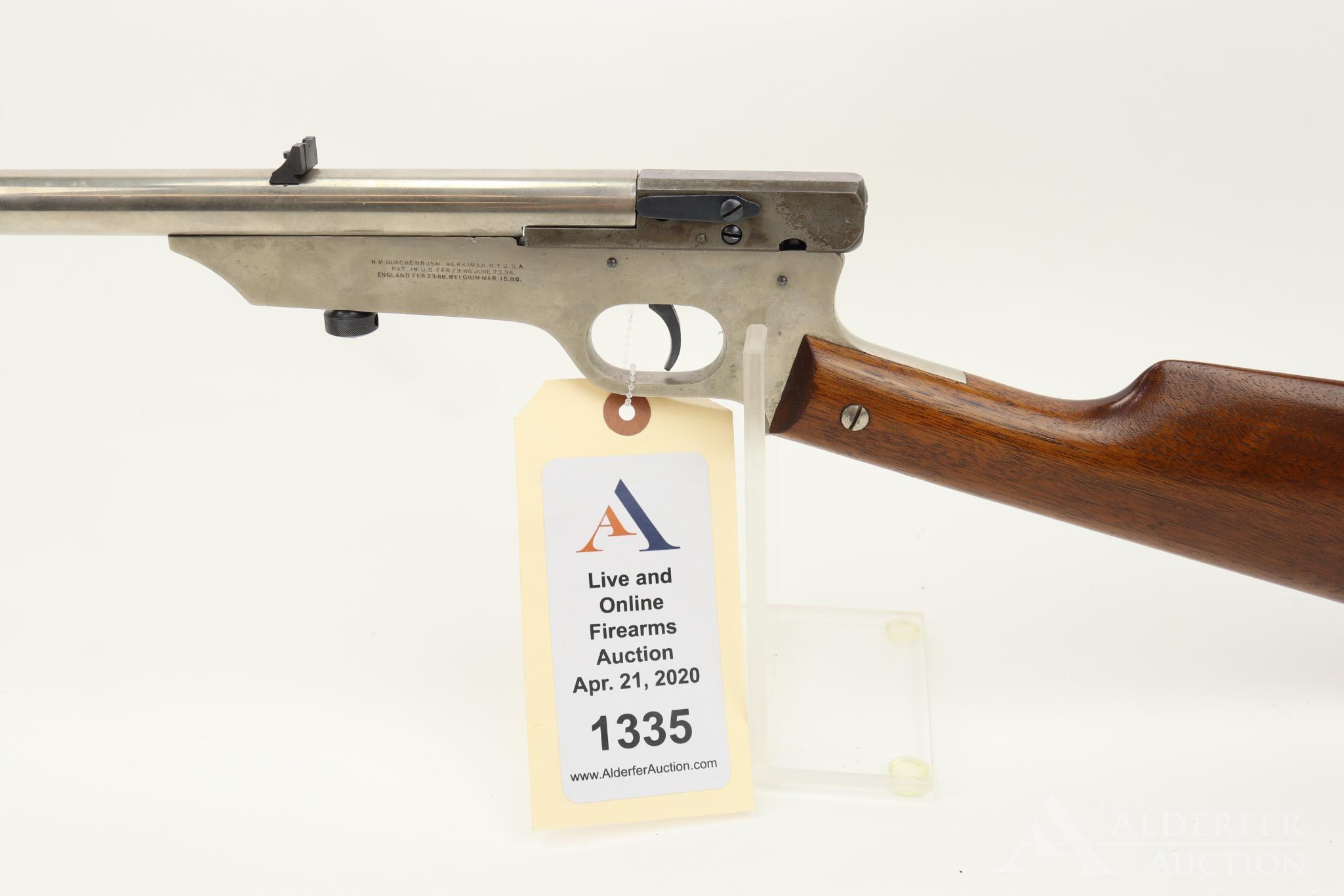 HM Quackenbush Safety Rifle smooth bore single shot rifle.