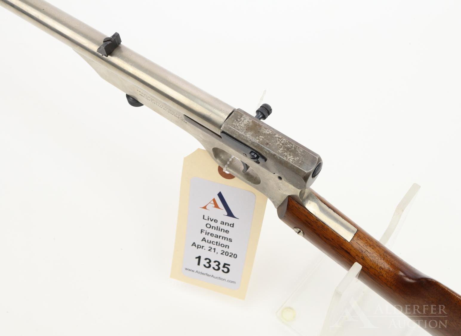 HM Quackenbush Safety Rifle smooth bore single shot rifle.