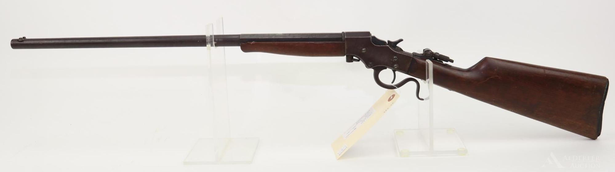 J. Stevens A&T Co. 1894 Ideal single shot falling block rifle.