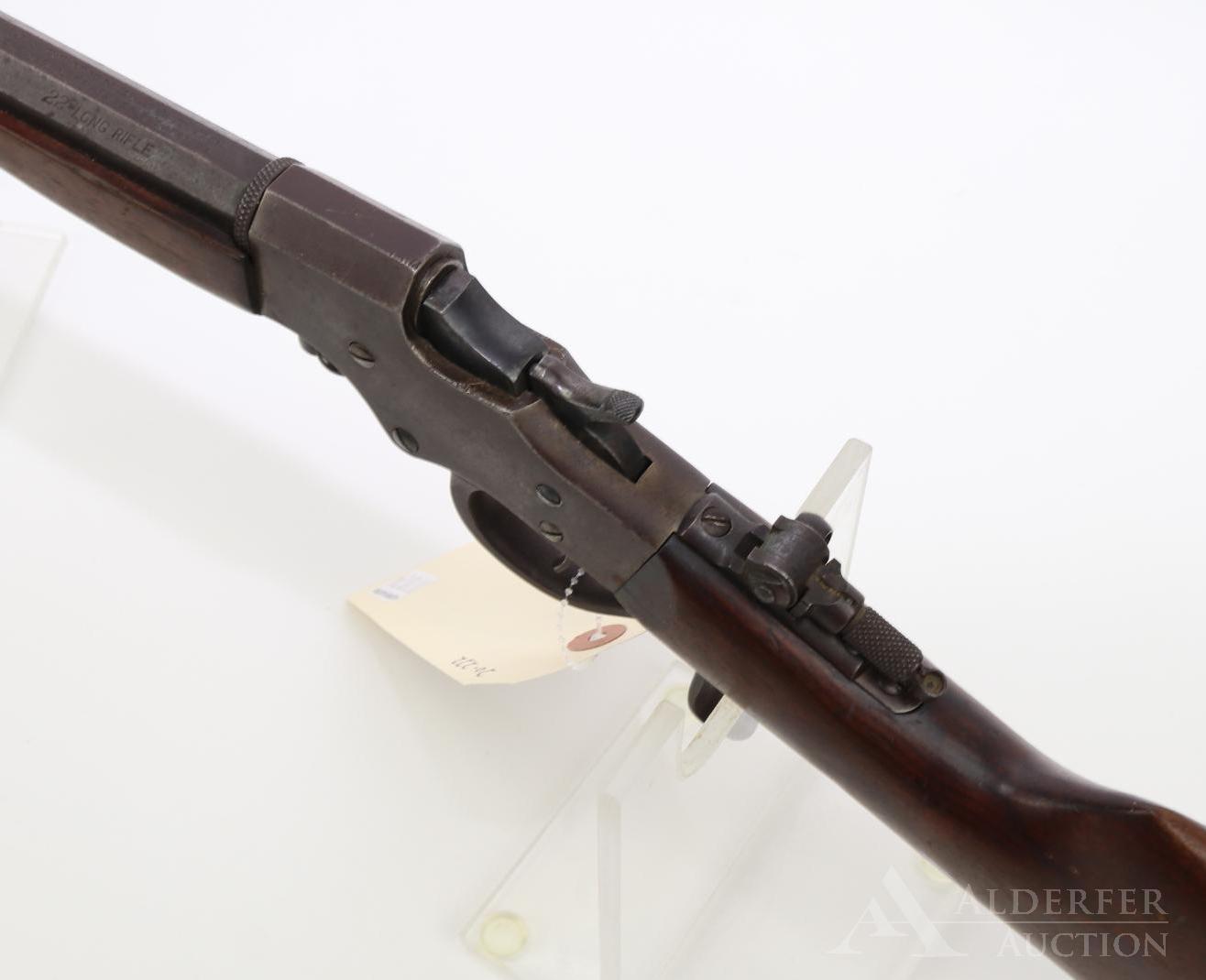 J. Stevens A&T Co. 1894 Ideal single shot falling block rifle.