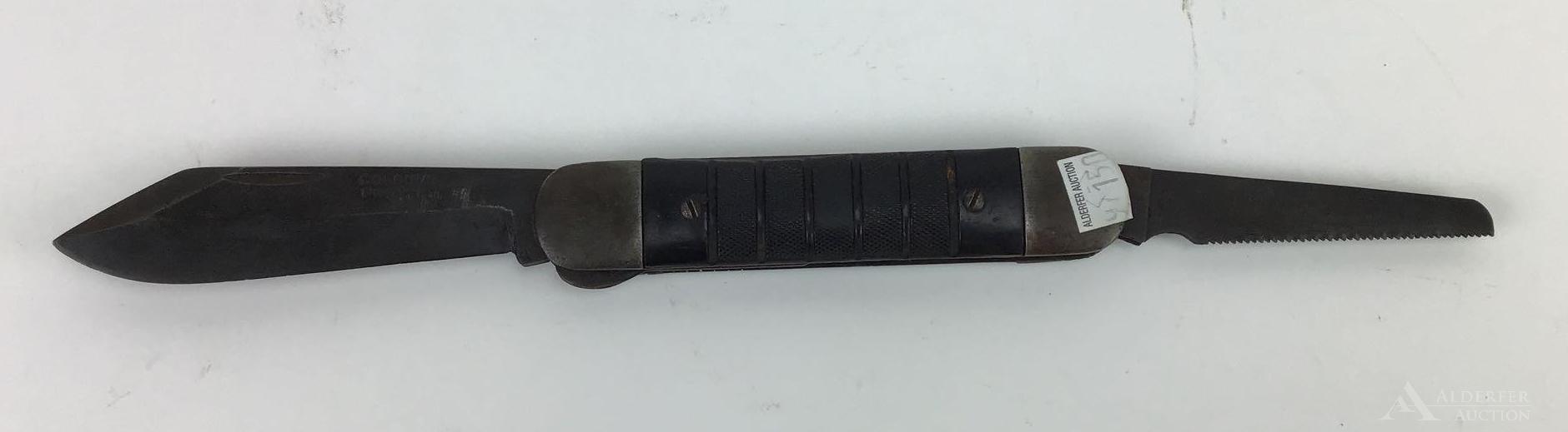 US WWII Navy Folding Survival Knife