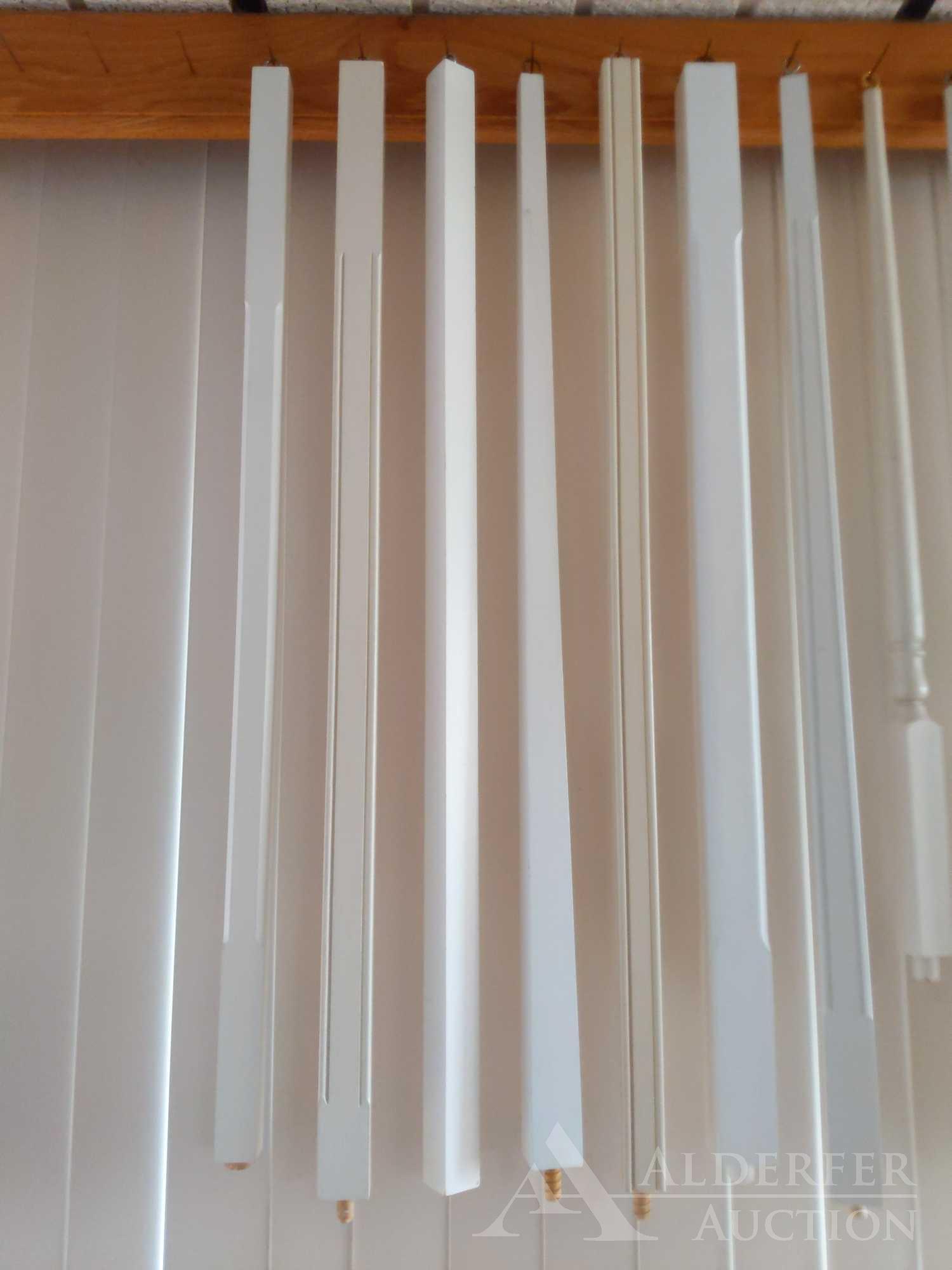 White Painted Spindles