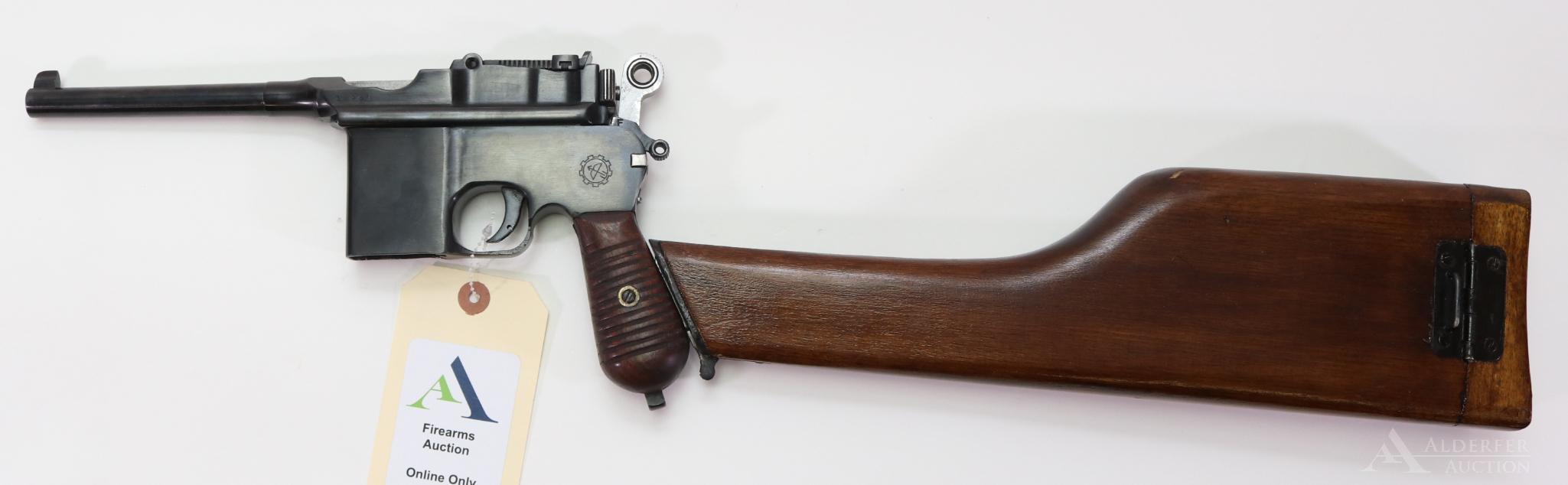 Chinese C96 Broom Handle w/ Shoulder Stock/Holster Semi-Automatic Pistol.