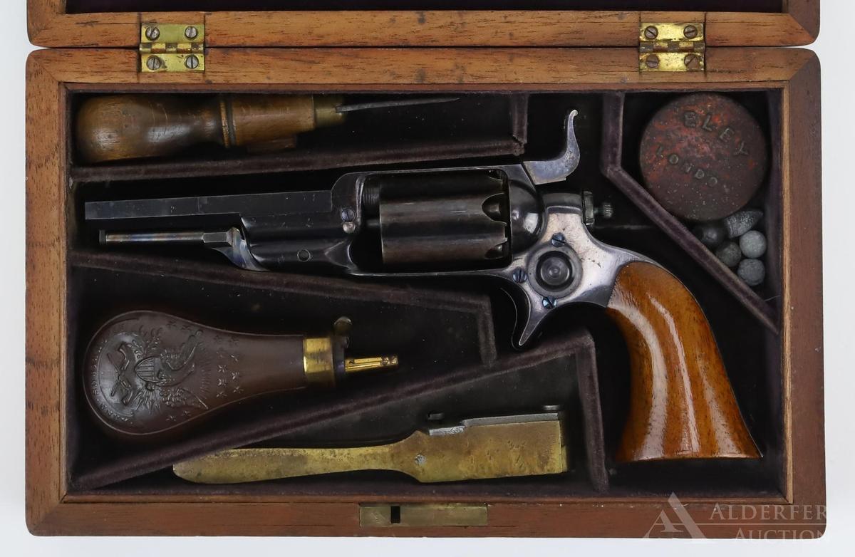 Cased Colt Model 1855 'Root' Pocket Revolver Model 3a with Accoutrements