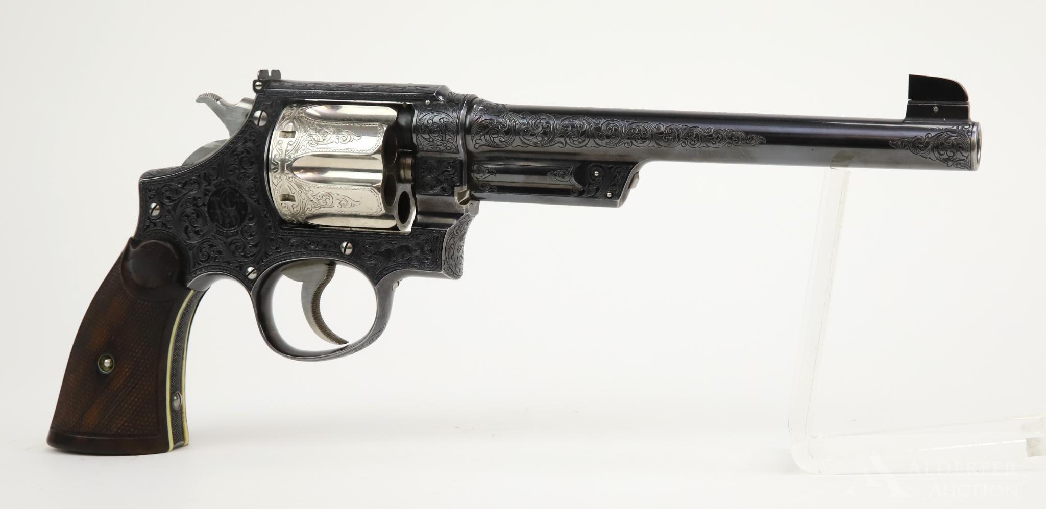 Smith & Wesson Hand Ejector double action revolver.