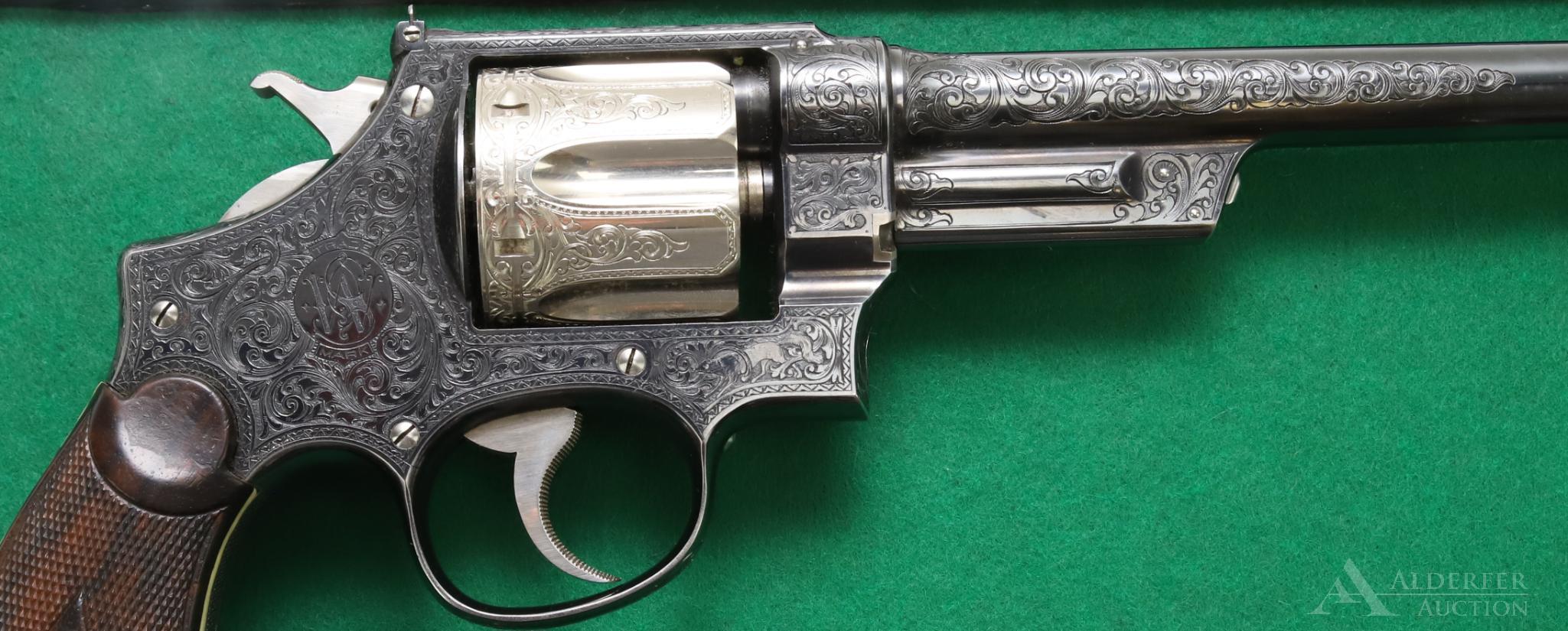 Smith & Wesson Hand Ejector double action revolver.