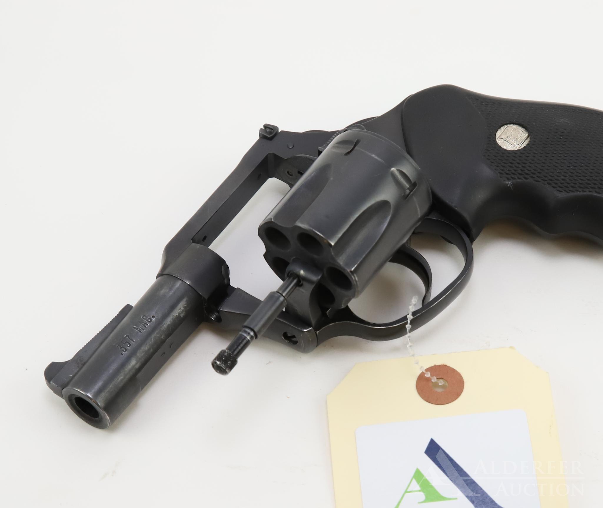 Charter Arms Hammerless double action revolver.