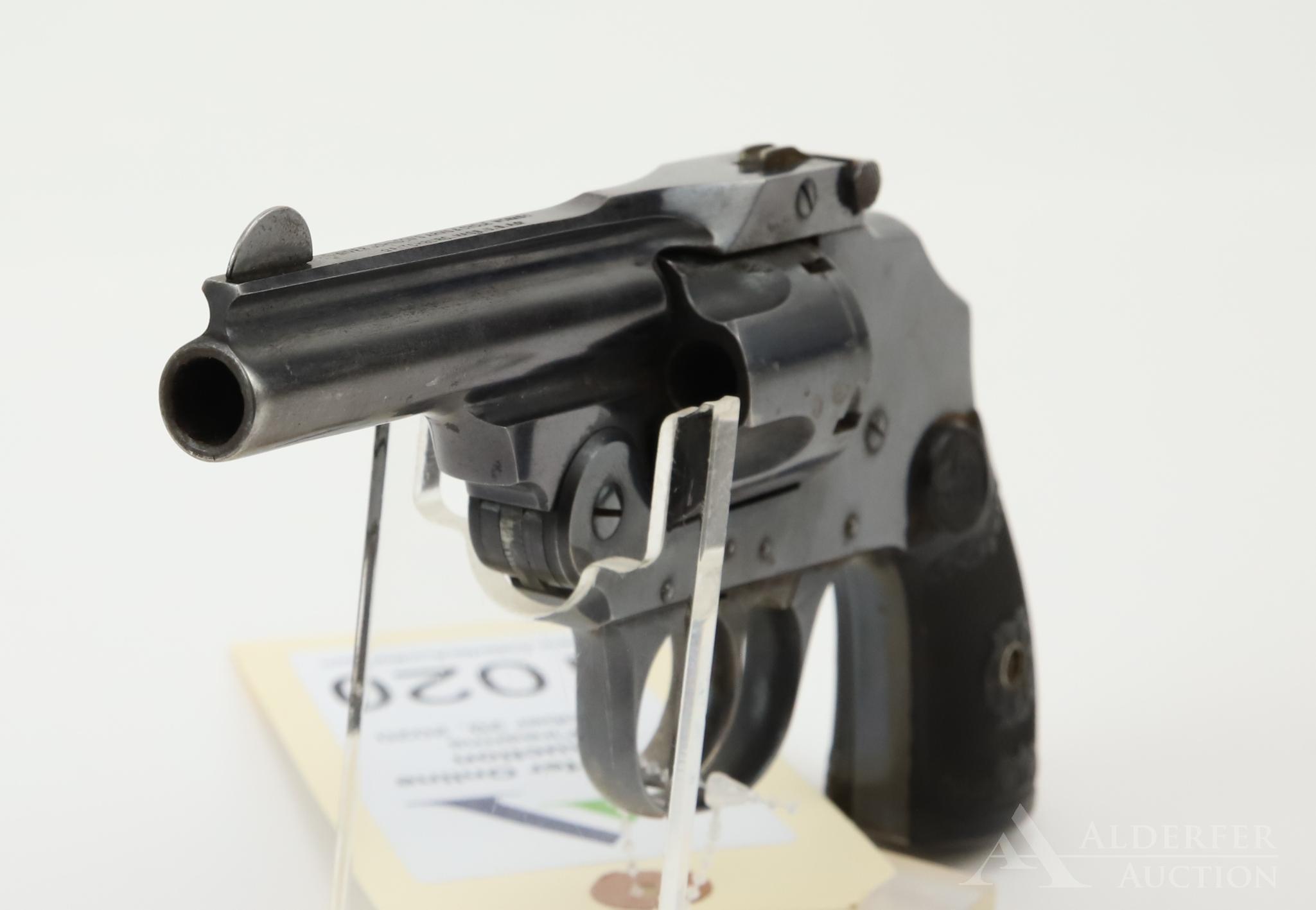 Iver Johnson Safety Automatic Hammerless double action revolver.