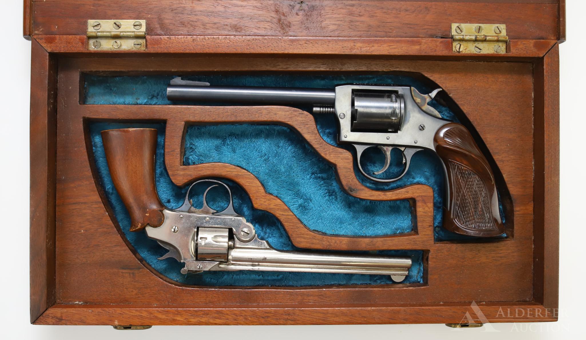Lot of 2 Cased Iver Johnson double action revolvers