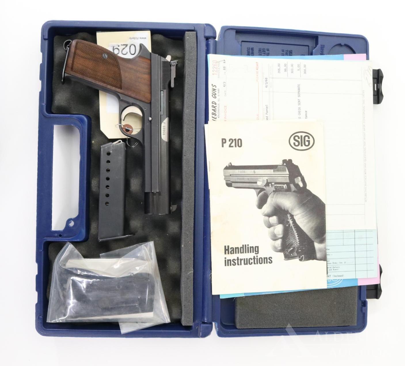 Sig Neuhausen P210-6 semi auto target pistol