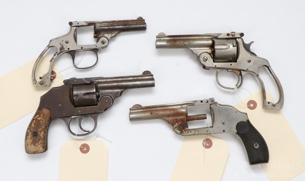 4 Vintage Revolvers for Parts or Repair