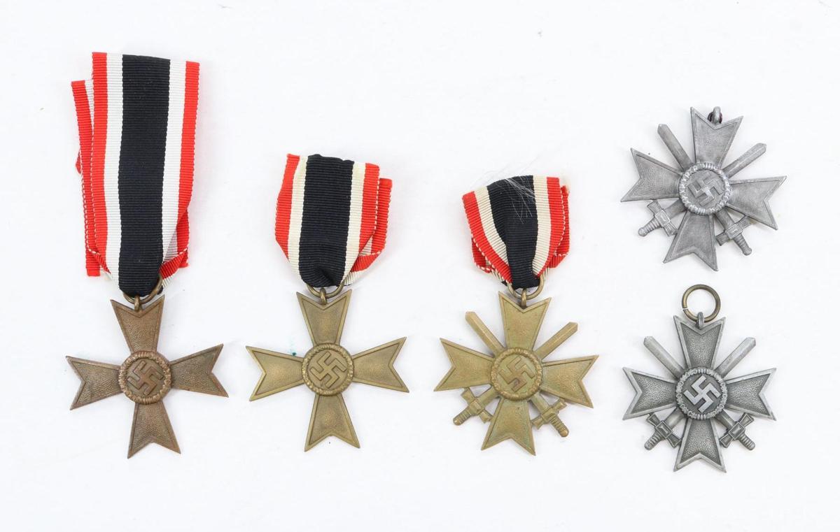 German WWII War Merit Crosses