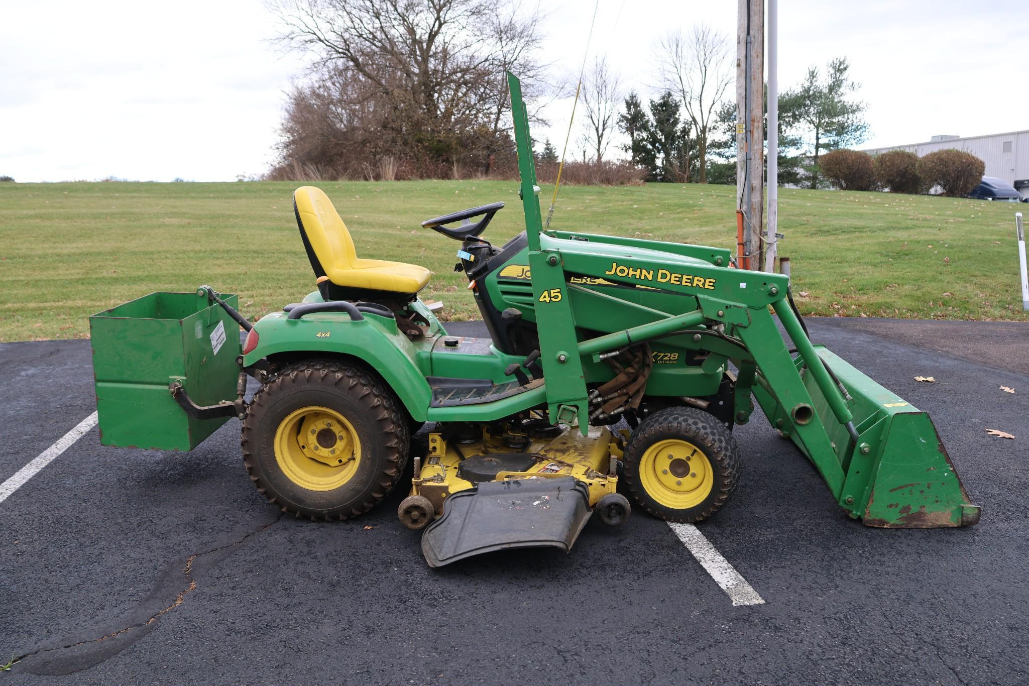 2006 John Deere x728 Ultimate W/45 Loader