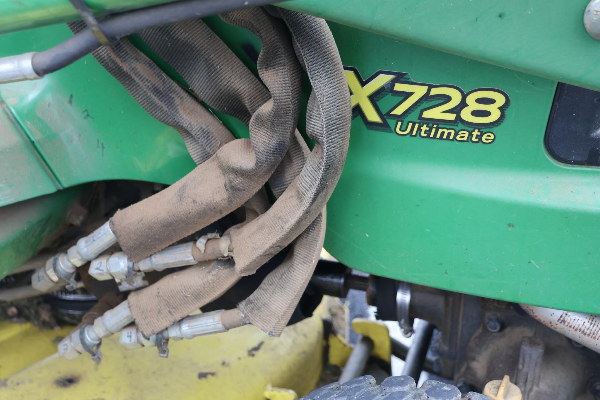 2006 John Deere x728 Ultimate W/45 Loader