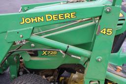 2006 John Deere x728 Ultimate W/45 Loader