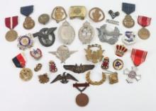 US & Foreign Military Badges And Insignia Assorted