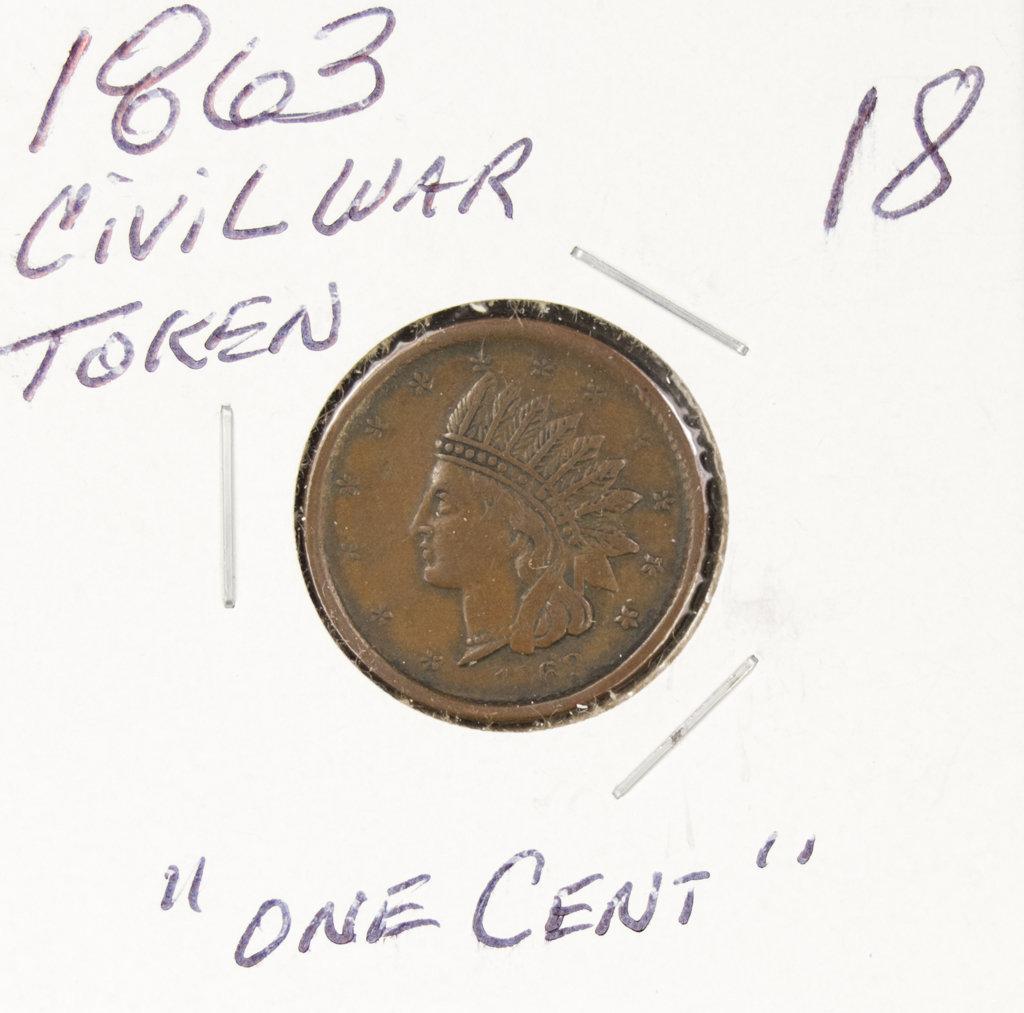 1863 Civil War Token