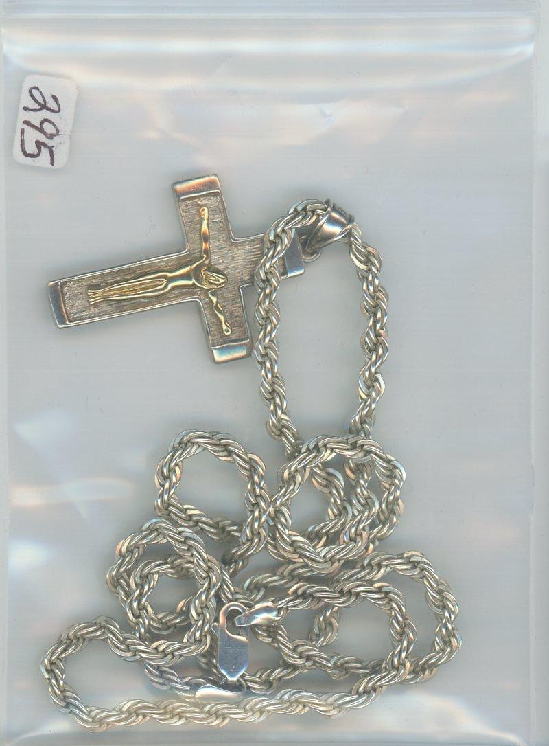 Silver & Gold Cross With