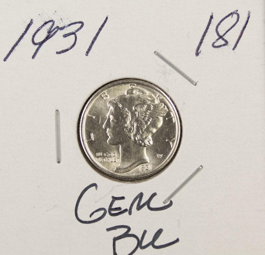 1931 MERCURY DIME