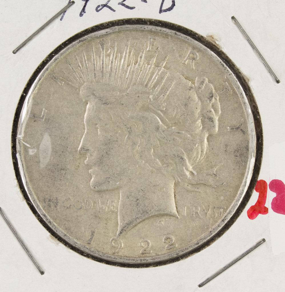 (3) 1922 PDS PEACE DOLLARS