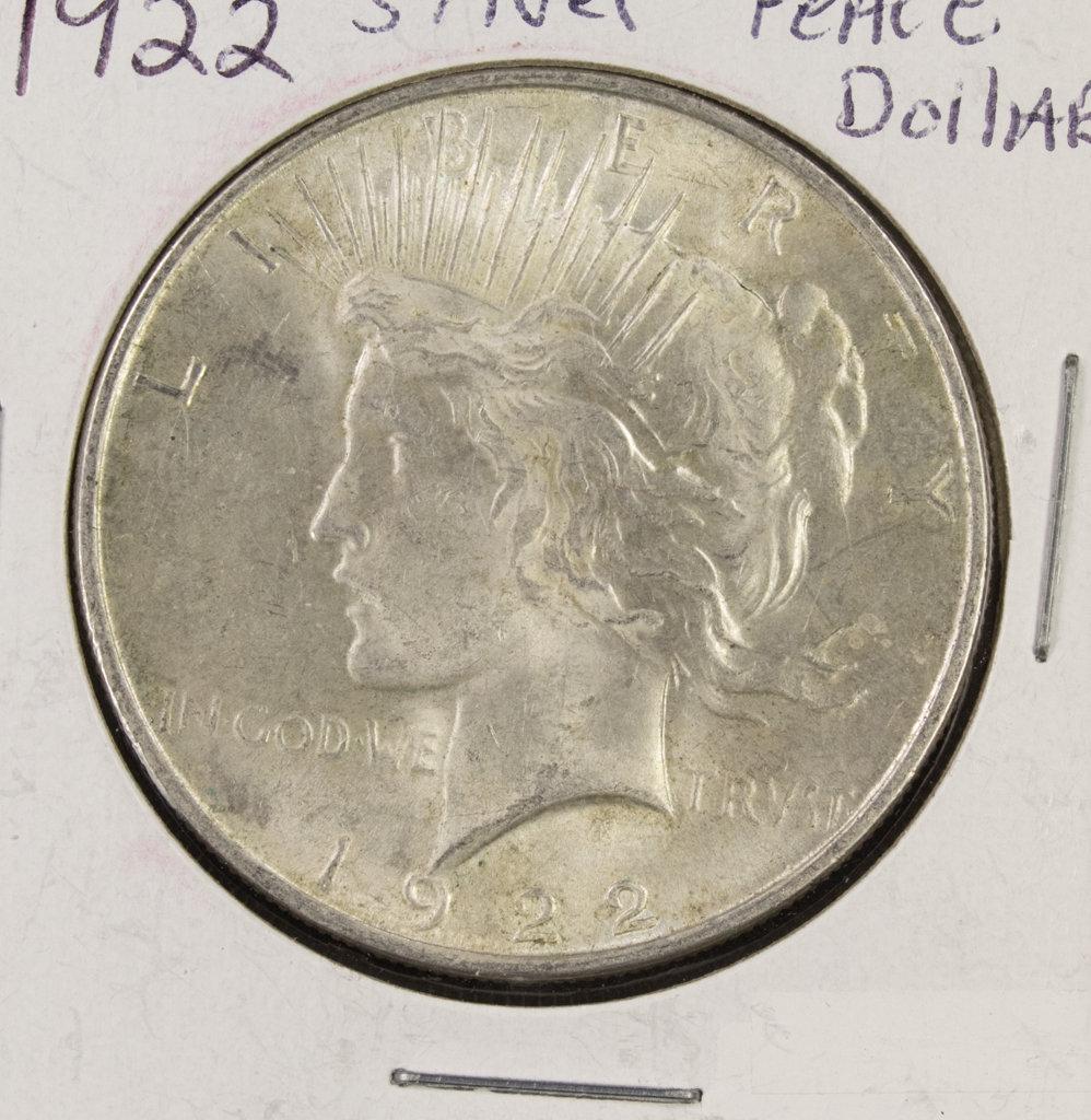 (3) 1922 PDS PEACE DOLLARS