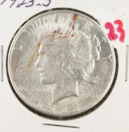 (2) 1923-S PEACE DOLLARS