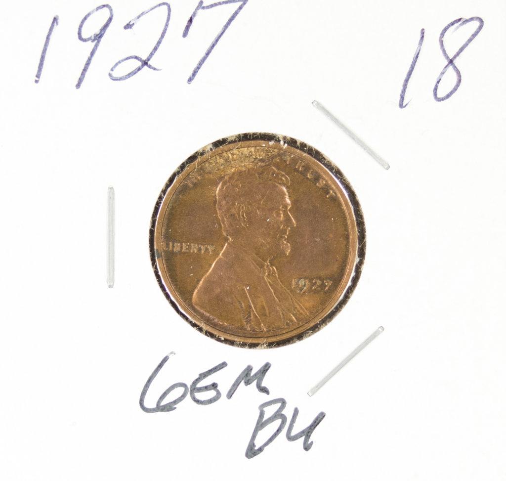 1927 - LINCOLN CENT  - BU