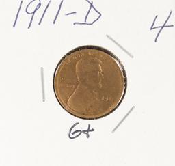 1911 - D LINCOLN CENT - G+