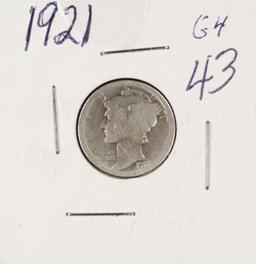 1921 MERCURY DIME - G