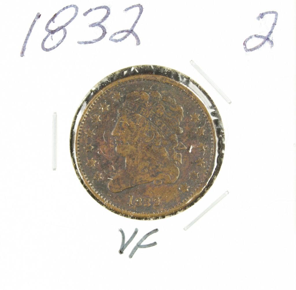 1832 - CLASSIC HEAD HALF CENT - VF