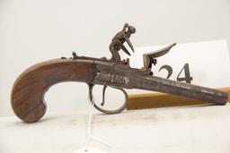 Flintlock, Double BBL, Pistol, Wall Hanger