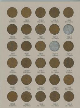 PARTIAL SET LINCOLN CENTS