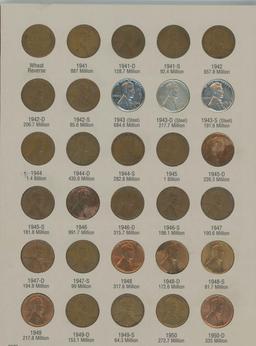 SET OF LINCOLN CENTS 1941-1974-S