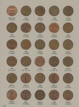 SET OF LINCOLN CENTS 1975-2005
