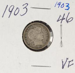 1903 - BARBER DIME - VF