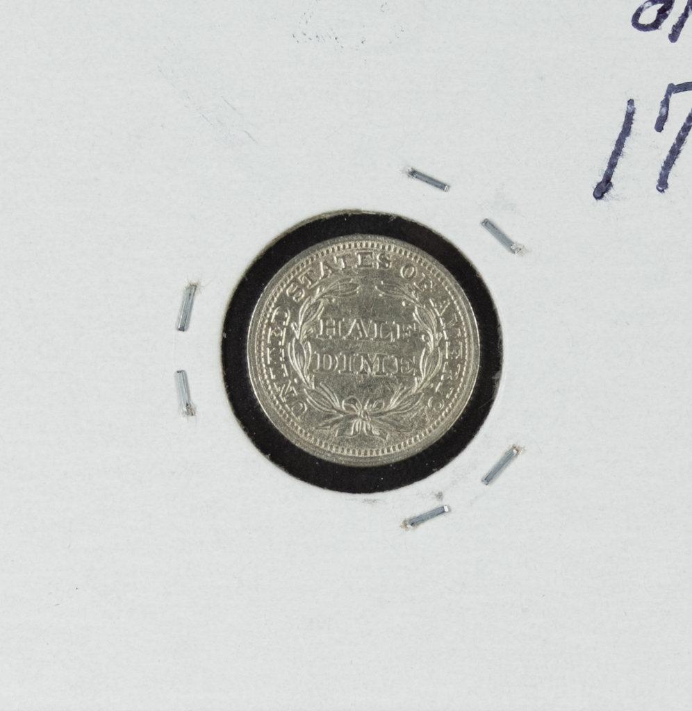 1853 - SEATED LIBERTY HALF DIME