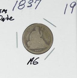 1837 - SEATED LIBERTY DIME