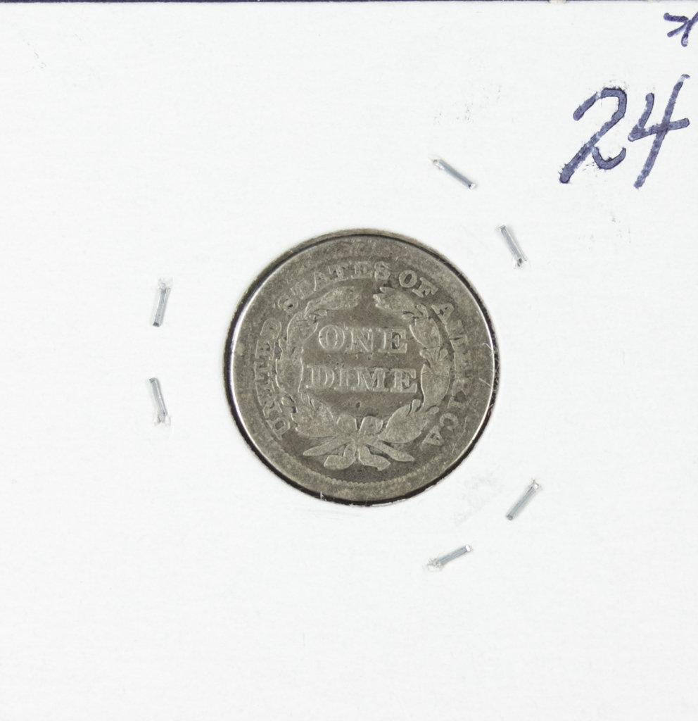 1841 - LIBERTY SEATED DIME - G+