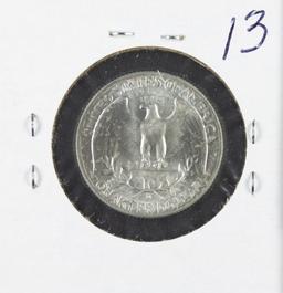 1955-D WASHINGTON QUARTER - BU